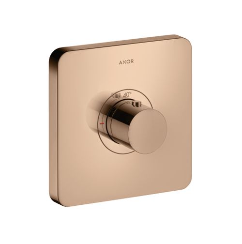 AXOR-HG-AXOR-ShowerSelect-Thermostat-HighFlow-Unterputz-softcube-Polished-Red-Gold-36711300 gallery number 1